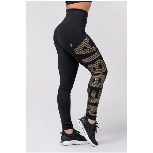 Nebbia Дамски клин Gold NEBBIA print leggings 827